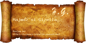 Hajmási Gizella névjegykártya