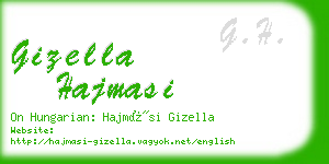 gizella hajmasi business card